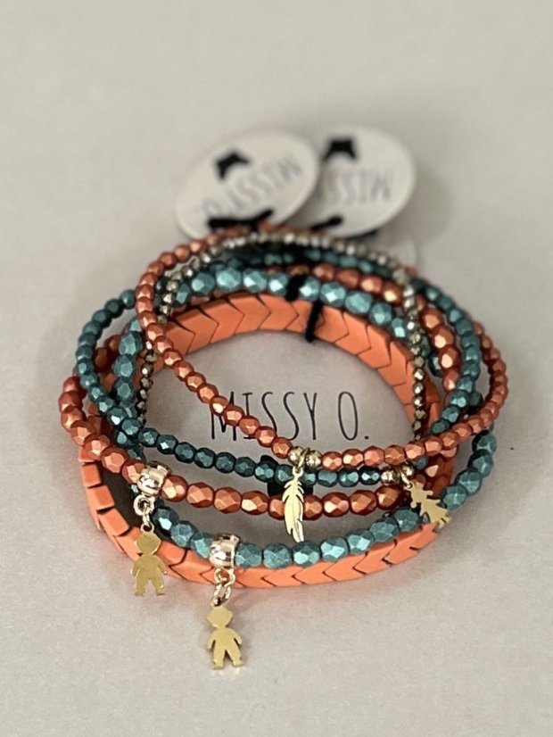 Hematit barvený oranžový