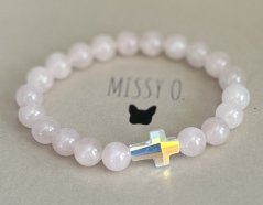 Růženín s křížkem Swarovski