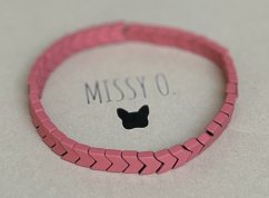 Hematit barvený korálový