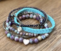 Jaspis regalit se zlatou hematitovou kuličkou