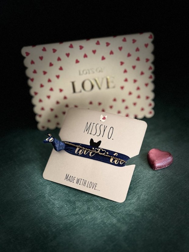 Sada BLUE GOLD Hearts