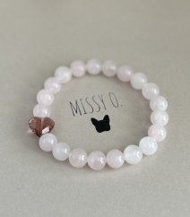Růženín se srdcem Swarovski